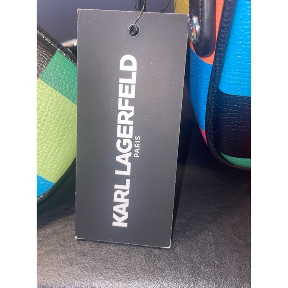 Karl Lagerfeld Paris Maybelle Multicolor Crossbody Camera Bag Handbag NWT $178 - Picture 4 of 12